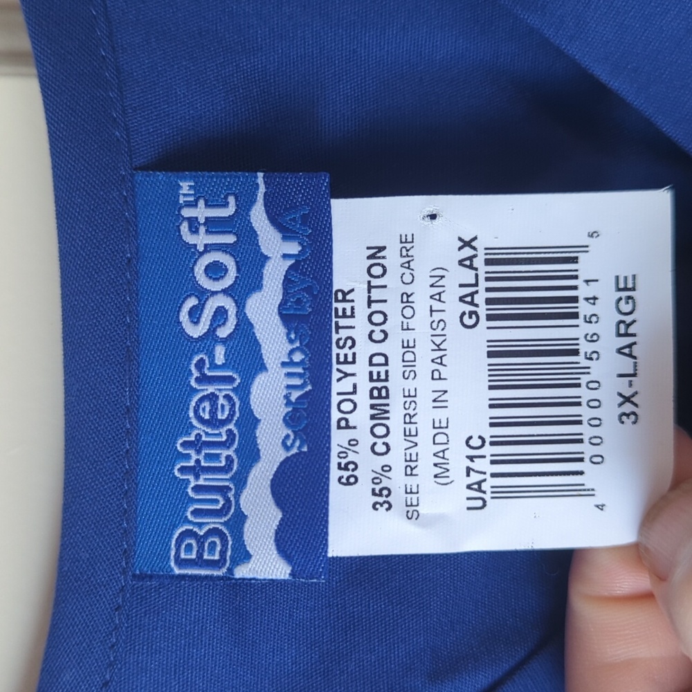 Blue Scrub Top - Picture 2 of 5